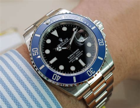 rolex sub blue white gold